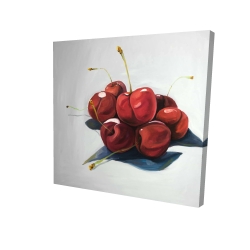 Canvas 24 x 24 - 3D - Pile of cherries