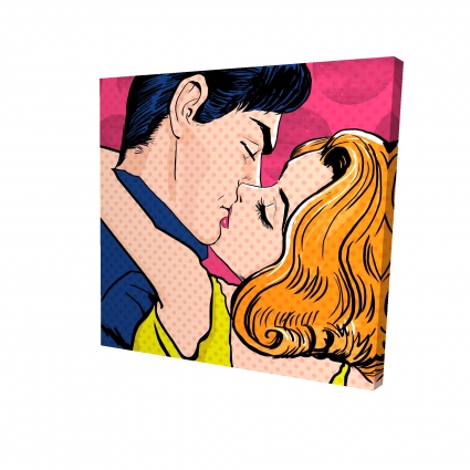 Pop art style couple