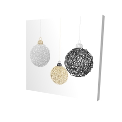 Three christmas balls