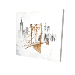 Brooklyn bridge blurry sketch