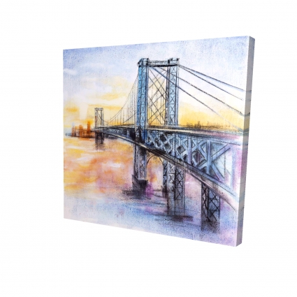 Abstract brooklyn bridge