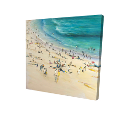 Summer crowd at the beach