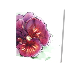 Blossoming orchid with wavy petals