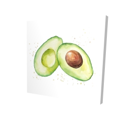 Avocat ouvert à l'aquarelle