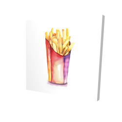 Watercolor french fries