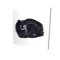 Abstract watercolor cat