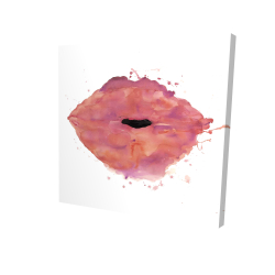 Watercolor pink lipstick