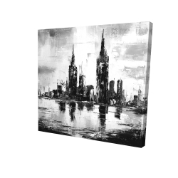 Paysage urbain monochrome