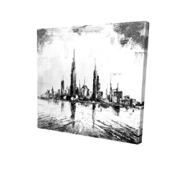Ville abtraite monochrome
