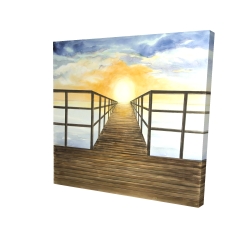Couché de soleil dans la mer