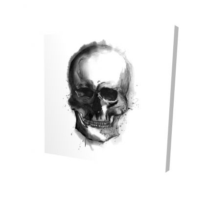 Watercolor dark skull