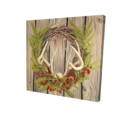 Christmas wreath with panache