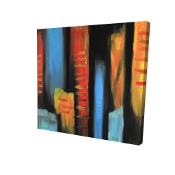 Abstract and colorful tall buildings