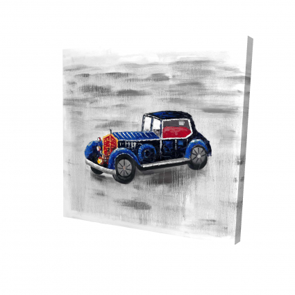 Vintage blue toy car