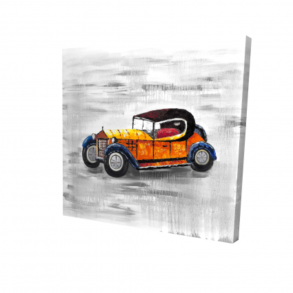 Yellow vintage car toy