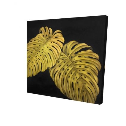 Feuille monstera doré