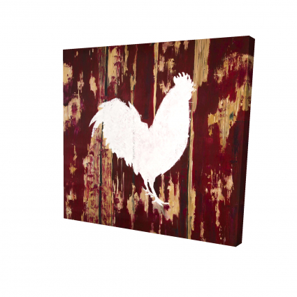 Silhouette d'un coq