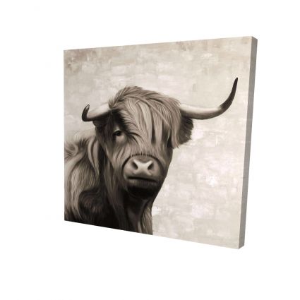 Highland cattle sepia