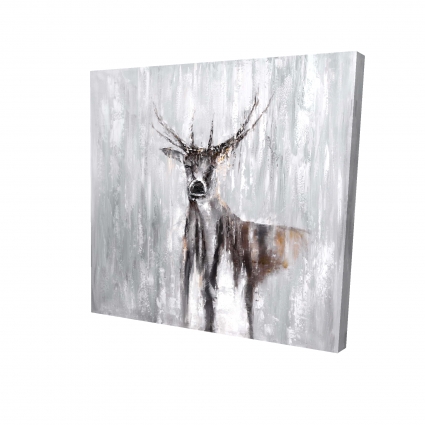 Abstract deer in the forest