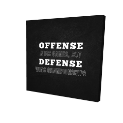 Offense wins games...