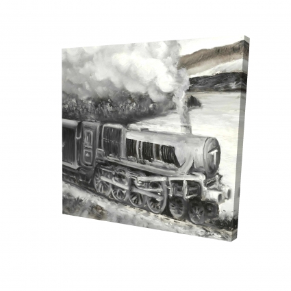 Vintage passenger locomotive 