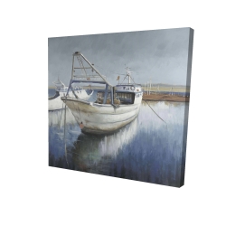 Bateau de pêche bleu