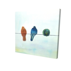 Perched abstract birds
