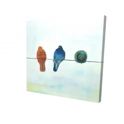 Perched abstract birds