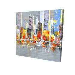 Color splash cityscape