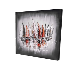 Voiliers avec éclats de peinture