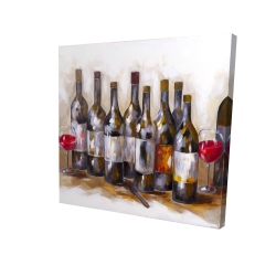 Canvas 48 x 48 - 3D - Red wine
