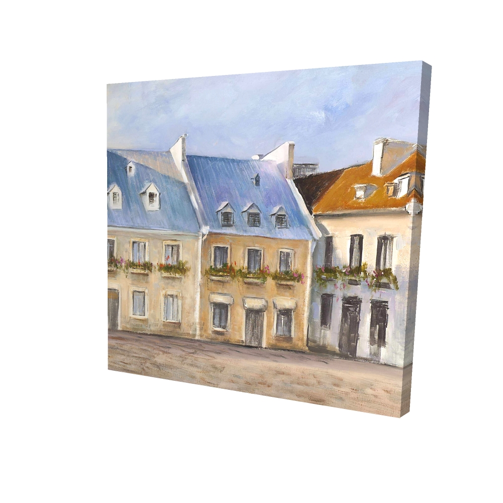 Toile 24 x 24 - 3D - Vieux québec