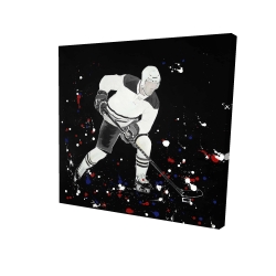 Hockey player ready for action