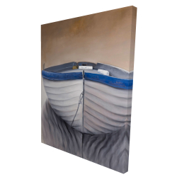 Canvas 36 x 48 - 3D - Canoe boat