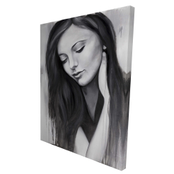 Canvas 36 x 48 - 3D - Realistic woman portrait
