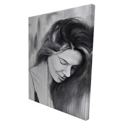 Canvas 36 x 48 - 3D - Smiling woman portrait