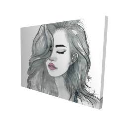 Canvas 36 x 48 - 3D - Beautiful female hair