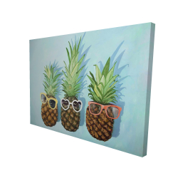 Canvas 36 x 48 - 3D - Summer pineapples