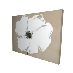 Canvas 36 x 48 - 3D - Abstract color splash petals flower