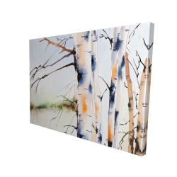 Canvas 36 x 48 - 3D - Birchs trunks