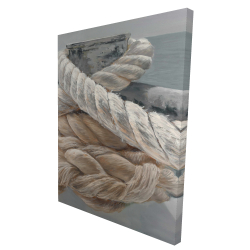 Canvas 36 x 48 - 3D - Tie-down ropes closeup