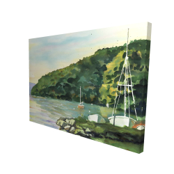 Canvas 36 x 48 - 3D - Sailboat day
