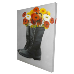 Boots full of flowers