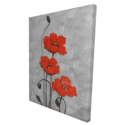 Grandes fleurs rouges