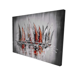 Voiliers avec éclats de peinture