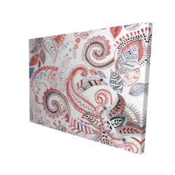 Canvas 36 x 48 - 3D - Paisley pattern