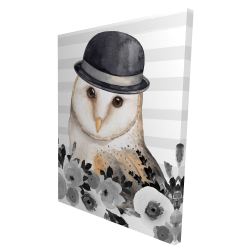 Canvas 36 x 48 - 3D - Owl detective