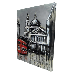 London street with red bus