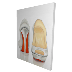 Escarpins rouges et blanches