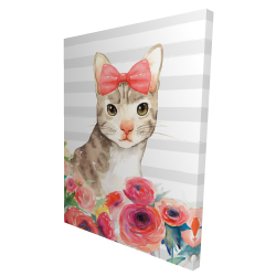 Petit chat de fleur
